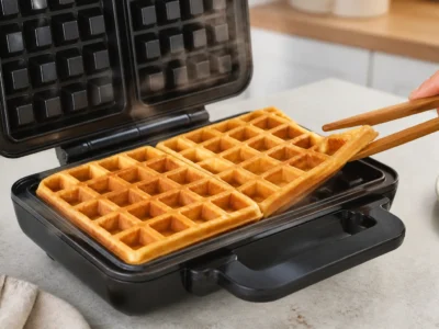 Waffeln ausbacken