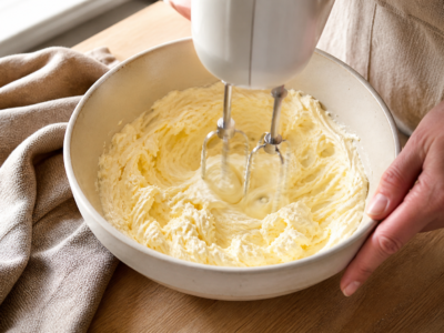 Butter cremig aufschlagen