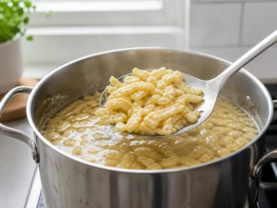 Gare Spätzle abschöpfen