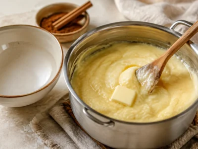 Butter einrühren und servieren