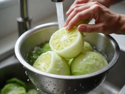 Kohl spülen und gründlich abtropfen