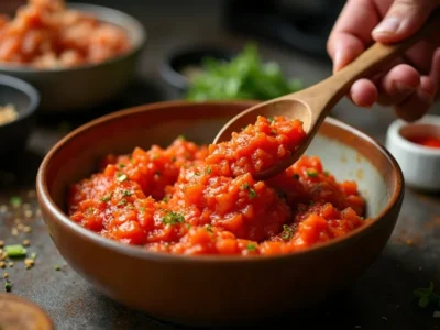 Reisbrei kochen und Würzpaste anrühren