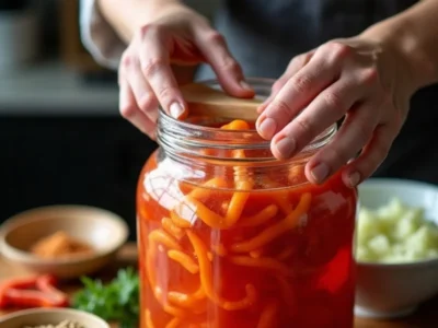 In Gläser schichten und fermentieren
