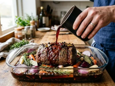 Beize ansetzen und Fleisch marinieren