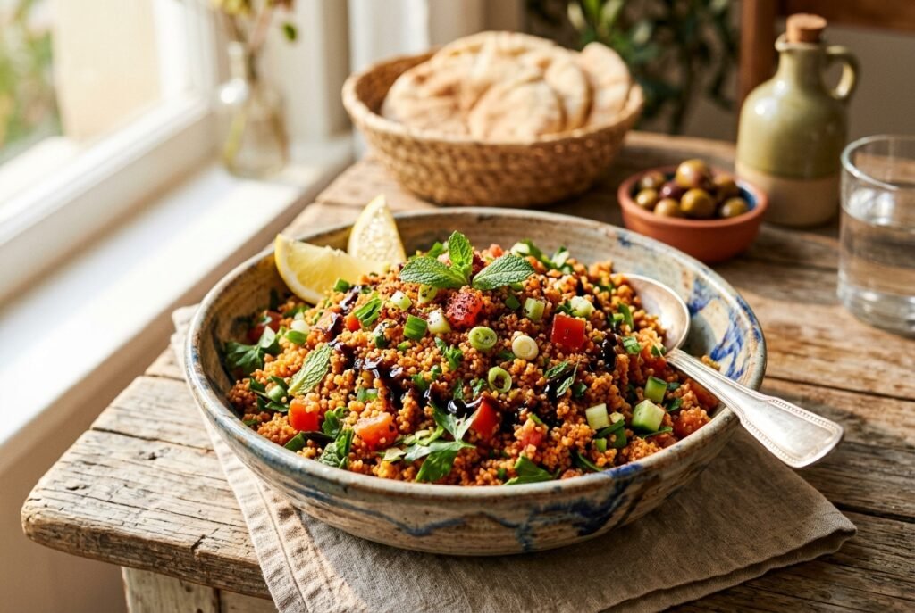 Türkischer Couscous Salat: Schneller, würziger Kısır-Salat in 20 Minuten