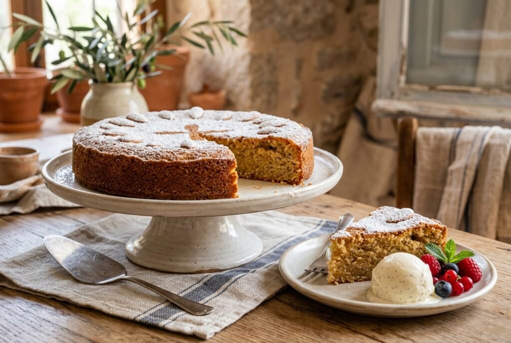 Mandelkuchen ohne Mehl: Saftiger mallorquinischer Mandelkuchen (Gato de Almendra)