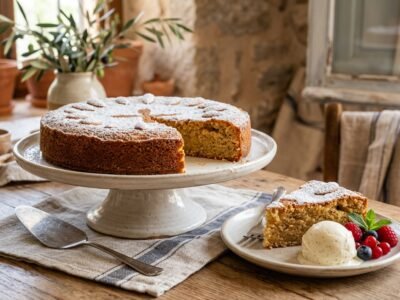 Mandelkuchen ohne Mehl: Saftiger mallorquinischer Mandelkuchen (Gato de Almendra)